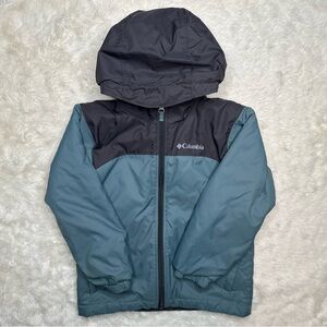 Columbia Jacket Lined Blue & Grey Size 7